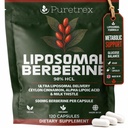 Liposomal Berberine 500mg HCl 98%, 120 Capsules with Ceylon Cinnamon, Alpha Lipoic Acid, Milk Thistle, Enhanced Absorption Metabolism Supplement, Made in UK, Vegan