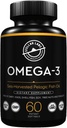 Stellar Labs Omega-3 Fish Oil Συμπλήρωμα - 60 CT LowFODMAP Πιστοποιημένο