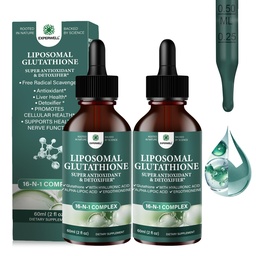 Liposomal Glutathione Liquid Drops 2000mg – Αντιοξειδωτικό συμπλήρωμα υποστήριξης με 600mgAlpha Lipoic Acid & Hyaluronic Acid 