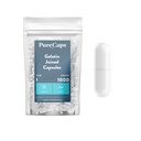 PureCaps USA - Empty Gelatin Capsules Size 1| 1,000 Joined Pills| White| Non-GMO Certified | SLS, Gluten, Preservative Free
