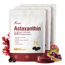 VivoNu Astaxanthin 24mg – Powerful Antioxidant Support for Skin, Eyes & Immune System – 10-in-1 Formula with Lycopene, Grape Seed, Vitamin E & Zinc – Triple Strength, 720 Softgels, 3 Bag