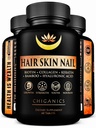 10X Potent Hair Skin and Nail Growth Vitamins Infused with Keratin + Collagen + Silica for Vibrant Hair- Extra Strength Biotin 5000mcg