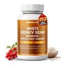 White Kidney Bean, Berberine, Apple Cider Vinegar, Cinnamon & Cayenne – Support Metabolism & Healthy Digestion – 150 Capsules