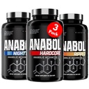 Nutrex Research Anabol Stack | Anabol Hardcore, Anabol Ripped and Anabol Nighttime PM Bundle