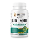 Organic Joint & Gut Supplement – Turmeric Curcumin, Boswellia, Type II Collagen, Probiotics, Tart Cherry, Ginger & Moringa – Joint Comfort, Mobility & Gut Health – USDA Organic, 2000mg, 90 Capsules
