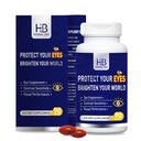 Eye Supplement - Lutein 10mg, Meso-Zeaxanthin 10mg, Zeaxanthin 2mg - Eye Vitamins Supports Vision, Blue Light Protection & Macular Health - Natural Antioxidant Formula | 90 Softgels