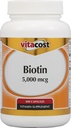 Vitacost Biotin - 5000 mcg - 300 Capsules