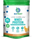 BioTrust χαμηλή υδατανθράκων Lite, 20 γραμμάρια Grass-Fed Whey Protein Isolate, 100 θερμίδες, ProHydrolase Digestive Enzymes, μη-GMO, Χωρίς σόγια και γλουτένη, rBGH-free (14 υπηρεσίες) (Orange Cream)