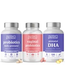 Mother's Promise Prenalal Probiotics+ Vaginal Probiotics + Prenatal DHA Bundle