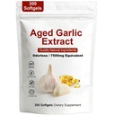 Aged Garlic Extract Odorless Softgels, 300 Count, Organic Aged Garlic Extract Capsules, Aged for 2 Years - for Heart & Immune Support, Antioxidant Supplements