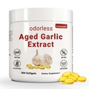 Aged Garlic Extract - Garlic Extract Capsules | Heart & Immune Antioxidant Supplements, Vegetarian, All-Natural, Non-GMO, 300 Softgels