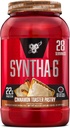 BSN SYNTHA-6 Premium Protein Powder με 6g Fiber, Whey Protein, Micellar Casein, Milk Protein Isolate Blend, 5g Fat, Cinnamon Toaster Pastry, 28 Servings (Packaging May Vary)