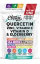 Q Defend Quercetin Supplement with Zinc Vitamin C Vitamin D Elderberry Turmeric Black Pepper Garlic Ginger Sea Moss Lysine Stinging Nettle Reishi Mushroom Immune Support 120 Capsules by Clean Nutra