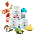 Yes You Can! Detox Plus Kit, Daily Cleanse Pure Fiber Meal Replacement, Drink Mix, Shake Booster and Supplement, Body Cleanse Kit for Women, Daily System Cleanse - Strawberry, Aloe Vera Hibiscus