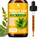 Mullein Drops for Lungs, 7-in-1 1500mg Mullein Leaf Liquid Extract for Lungs Cleanse and Respiratory Support, Lung Detox for Smokers Free Breathing, 2 Fl Oz
