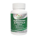 Propolis Organic Elderberry Extract with Echinacea, Vitamin D3, Vitamin C and Zinc. Immune Support Supplement with Bee Propolis. Daily Immune Booster. Propolis and Elderberry Fusion