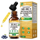 Methylated B12 Liquid 4000mcg - Premium Methylated B Complex with Fast-Absorbing B12 Sublingual Formula, Complete Vitamin B Complex for Women & Men, 60 Servings Pineapple