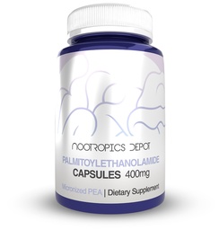 Nootropics Depot Palmitoylethanolamide Capsules | Pea | 400mg Pills | 180 Count | Provides Discomfort Support | Promotes Healthy Joint Function