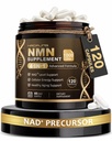 NMN Supplement, 4-in-1 Liposomal NMN with Resveratrol, TMG & Quercetin - Supports Cellular Energy & NAD+ Level for Men & Women - NMNH Alternative ＆ NAD+ Precursor, 120 Capsules