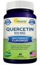 aSquared Nutrition Quercetin 500mg Supplement - 60 Capsules - Quercitin Dihydrate Powder Complex Pills to Support Immune Response & Cardiovascular Health - Pure & Max Strength