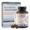 Accentrate Neuro Gummy for Kids | Supports Attention & Mood | Folinic Acid & Methylfolate | Complete Vitamin B Complex with SpectraFolate™ | MTHFR Supplement | No Artificial Ingredients | 30 Gummies