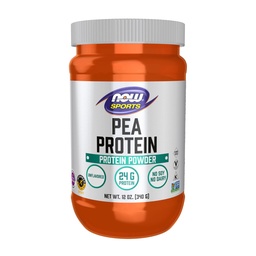 NOW Foods Sports Nutrition, Pea Protein 24 g, Easily Digested, Unflavored Powder, 12-Ounce