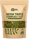 Neem Triple Complex T Cut (Not Powder), Good to Make Fresh Leaf Tea 8 Ounces, Leaves, Bark, Flower in Ratio(80:10:10) (1 Pack)