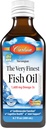 Carlson - The Very Finest Fish Oil, 1600 mg Omega-3s, Liquid Fish Oil Supplement, Norwegian Fish Oil, Wild-Caught, Sust Soured Fish Oil Liquid, Just Peachie, 200 mL (6.7 Fl Oz)
