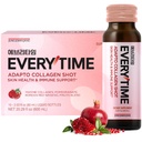 JUNG KWAN JANG Everytime Adapto Collagen Shot - Skin and Sleep Support - Liquid Adaptogen Drink with Marine Collagen, Passion Fruit, Chamomile NAD L-Theanine - Gluten Free (10 Bottles, 2.03 fl oz)