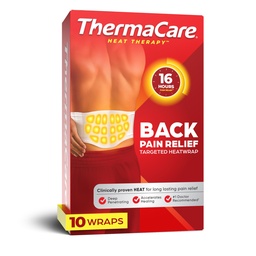 ThermaCare Advanced Back & Hip HeatWraps, Long-Lasting, Disposable Heat Therapy for Lower Back Pain, Muscle Soreness, & Herniated Discs, Drug-Free (L-XL, Pack of 10)
