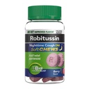Robitussin Soft Chews, Nighttime Cough DM, Adult Formula, Berry Flavor, 20ct Chewable Tablets
