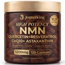 NMN Supplement, 1200mg Per Serving, 120 Capsules, 600mg Beta Nicotinamide Mononucleotide with Quercetin, Resveratrol, CoQ10 & Astaxanthin, NAD+ Support, Cellular Support, Everyday Vitality, 60 Serving