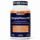 Simply Macu MD – Advanced Vision Support Supplement - 90 Capsules, 3 Month Supply - with Lutein, Zeaxanthin, Meso-Zeaxanthin & Astaxanthin – Bilberry Extract – Vegan, Non-GMO, Gluten Free