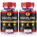 NutraRize (2 Pack) VigorLong Gummies for Men – Official Vigor Long Male Formula with a Natural Blend to Support Energy, Stamina & Performance | Great-Tasting, Easy-to-Chew Daily Gummy (120 Gummies)