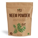 MB Herbals Pure Neem Powder 1 Pound | 16 Oz | 454 Gram | Wild Crafted Neem Leaf Powder | Very Bitter | Supplement for Skin and Hair Care | Azadirachta Indica