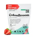 ColonBroom Psyllium Husk Powder (Strawberry, 150 Servings) - Colon Cleanse for Bloating Relief & Gut Health - Colon Broom Fiber Powder Drink - Vegan, Gluten Free, Non-GMO Fiber Powder Supplement