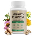Lymphatic Drainage Supplement – Natural Herbal Support for Bloating, Immune Health, Daily Fluid Balance & Lymphatic Wellness, with Echinacea, Dandelion & Burdock | 60 Capsules