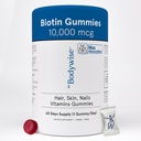 Be Bodywise Biotin 10000mcg Gummies | Hair Nail and Skin Vitamins | Biotin for Hair Growth for Women | Refined Sugar Free | 60 Day Pack (1 Gummy/Day) | Max Absorption