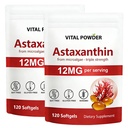 Astaxanthin Supplements 12mg, Supports Internal Circulation & Natural Tanning, 12mg, Non-GMO, Gluten Free, 120 Softgels