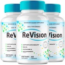(3 Pack) Revision Eye Supplement Pills Advanced Vision 2.0 Eye Care Complex Vitamin Capsules Pro (180 Capsules)