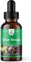 Liquid Herbal Supplement with Astragalus Root for Liver Detox Cleanse and Repair - Liver Cleanse Detox Detox Drops with Shiitake Maitake and Cordyceps