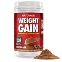 Naturade All Natural Weight Gain Drink Mix - Gluten Free, Delicious Taste, 1600 Calories per Serving - Mass Gainer w/Carbohydrates & Protein - Chocolate, 40.6 Ounce (24 Servings)