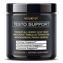 VEGATOT 𝟴 𝗜𝗡 𝟭 Testo Support - Boost Performance with Tongkat Ali, Panax Ginseng, Maca Root, Ashwagandha, Tribulus - Energy, Stamina, Circulation Support