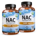 NaturaLife Labs N-Acetyl-L-Cysteine (NAC) 1600 mg – 100 Capsules, Non-GMO & Gluten-Free (2 Pack) (2)