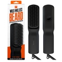 Wild Willies Beard Straightener για τους άνδρες - 3 ρυθμίσεις θερμοκρασίας, Tourmaline Κεραμική θερμαινόμενη Brush & Hot Comb - Φορητή, ιονική τεχνολογία, Ψήστα & σγουρά μαλλιά, 400F - Grooming Tool