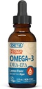 DEVA Vegan Omega-3 Liquid DHA - EPA, μη ψάρια από άλγη, άρωμα λεμόνι, 2 ουγγιά