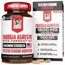 Old School Labs Testosterone Supplement for Men – Max Potency Tongkat Ali with BioPerine® for Max Absorption, Supports Muscle, Strength, Recovery, Drive & Stamina – Fadogia Agrestis, 120 Capsules