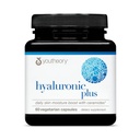 Youtheory Hyaluronic Plus - Hyaluronic Acid Supplement with Ceramides, Vitamin C, Biotin & More - Supports Healthy Skin* - 60 Vegetarian Capsules