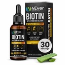 Liquid Biotin & Collagen Drops with Aloe Vera – Unique Formula 60,000 mcg - Vitamins for Hair Growth support, Strong Nails & Radiant Skin – Liquid Collagen Supplement for Women & Men – 2 fl oz