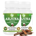 Organic Arjuna Extract Capsules 500mg | Heart Support & Cardiovascular Wellness Supplement | Non-GMO Terminalia arjuna Bark Powder | Supports Normal Lipid Levels & Circulation | 120 Vegan Capsules